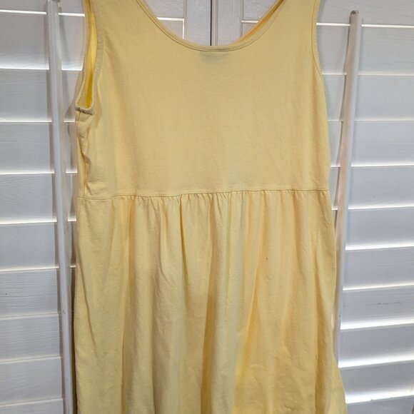 Yellow A-line Scoopneck Cantoo Large Dress - Picture 4 of 6